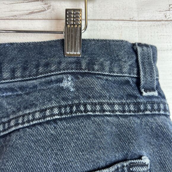 Vintage Anchor Blue Wide Leg Baggy Dark Wash Jeans Cropped Sz 39”x24.5” Men Y2K - Picture 7 of 14